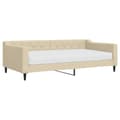 Miniatyrbillede 2 af 11: vidaXL daybed med madras 100x200 cm stof cremefarvet