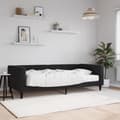 Miniatyrbillede 2 af 11: vidaXL daybed med madras 90x200 cm velour sort