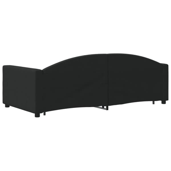 vidaXL daybed med udtræk 90x190 cm stof sort