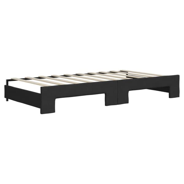 vidaXL daybed med udtræk 90x190 cm stof sort