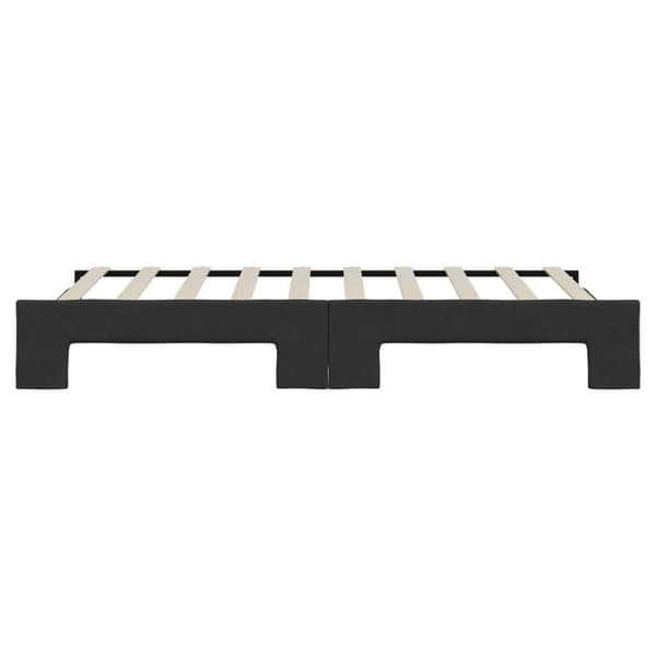 vidaXL daybed med udtræk 90x190 cm stof sort