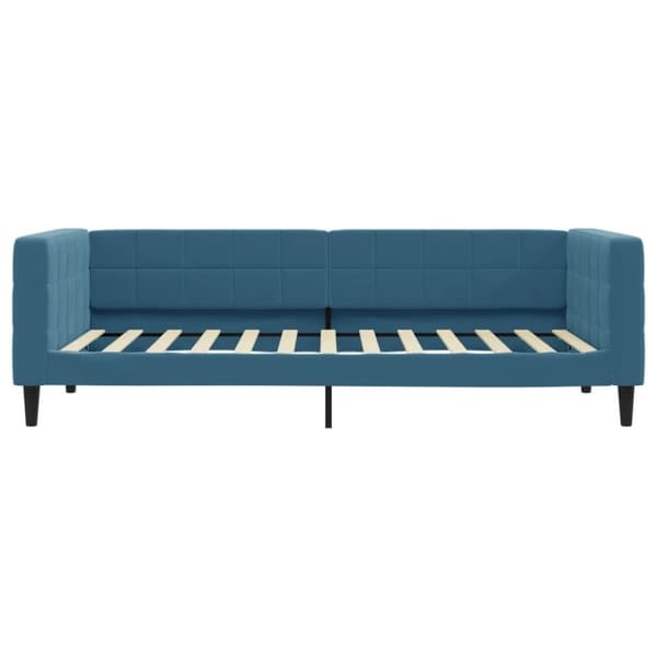 vidaXL Dagbädd utdragbar blå 90x200 cm sammet