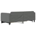 Miniatyrbillede 5 af 11: vidaXL daybed med udtræk og skuffer 90x200 cm stof mørkegrå