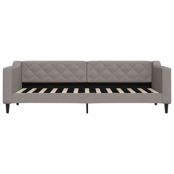 vidaXL daybed med udtræk og skuffer 80x200 cm stof gråbrun