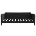 Miniatyrbillede 7 af 11: vidaXL daybed med udtræk og skuffer 90x190 cm stof sort