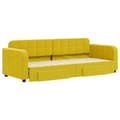 Miniatyrbillede 3 af 11: vidaXL daybed med udtræk og skuffer 80x200 cm velour gul