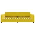 Miniatyrbillede 7 af 11: vidaXL daybed med udtræk og skuffer 80x200 cm velour gul