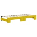 Miniatyrbillede 8 af 11: vidaXL daybed med udtræk og skuffer 80x200 cm velour gul