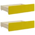 Miniatyrbillede 9 af 11: vidaXL daybed med udtræk og skuffer 80x200 cm velour gul