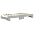 Miniatyrbillede 6 af 11: vidaXL daybed med udtræk og skuffer 90x200 cm velour lysegrå