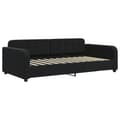 Miniatyrbillede 6 af 11: vidaXL daybed med udtræk 90x200 cm velour sort