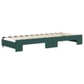 Miniatyrbillede 4 af 11: vidaXL daybed med udtræk og madras 80x200 cm velour mørkegrøn