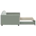 Miniatyrbillede 4 af 9: vidaXL daybed med udtræk 90x200 cm velour lysegrå