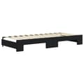 Miniatyrbillede 6 af 11: vidaXL daybed med udtræk og madras 90x200 cm velour sort