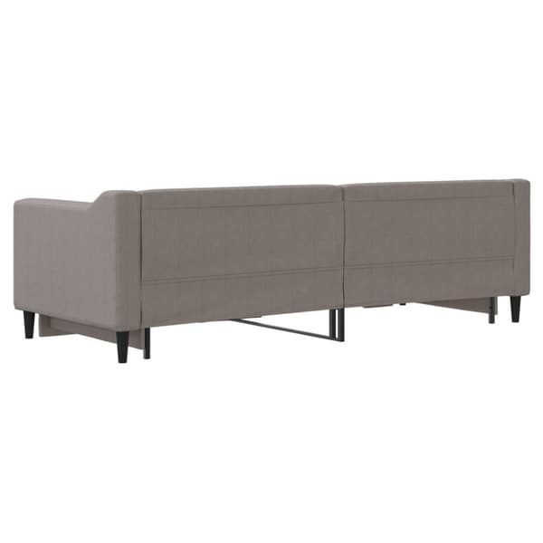 vidaXL daybed med udtræk 80x200 cm stof gråbrun