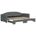 Miniatyrbillede 2 af 11: vidaXL daybed med udtræk 90x200 cm stof mørkegrå