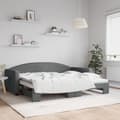 Miniatyrbillede 1 af 11: vidaXL daybed med udtræk 90x200 cm stof mørkegrå