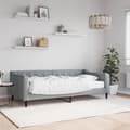 Miniatyrbillede 2 af 11: vidaXL daybed med madras 90x190 cm stof lysegrå