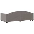 Miniatyrbillede 5 af 11: vidaXL daybed med udtræk 100x200 cm stof gråbrun