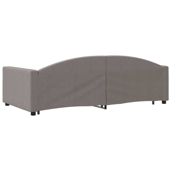 vidaXL daybed med udtræk 100x200 cm stof gråbrun