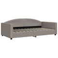 Miniatyrbillede 6 af 11: vidaXL daybed med udtræk 100x200 cm stof gråbrun