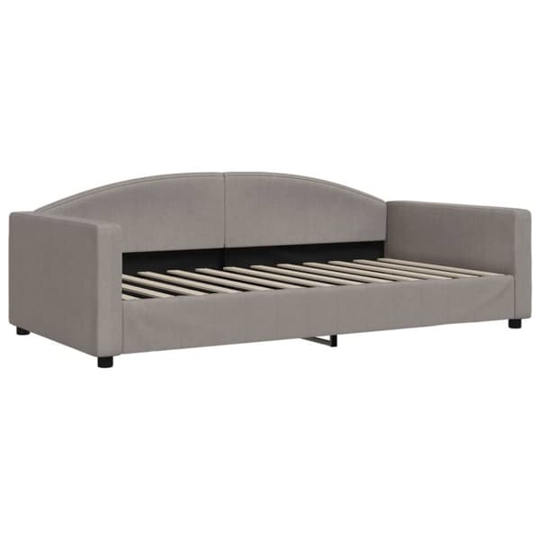 vidaXL daybed med udtræk 100x200 cm stof gråbrun