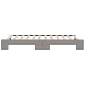 Miniatyrbillede 9 af 11: vidaXL daybed med udtræk 100x200 cm stof gråbrun