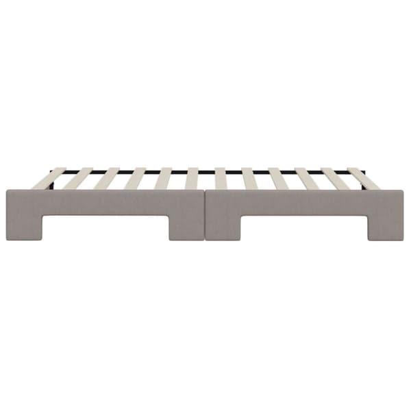 vidaXL daybed med udtræk 100x200 cm stof gråbrun