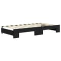 Miniatyrbillede 6 af 11: vidaXL daybed med udtræk og madras 90x190 cm velour sort