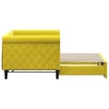 Miniatyrbillede 4 af 11: vidaXL daybed med udtræk 80x200 cm velour gul