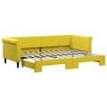 Miniatyrbillede 1 af 11: vidaXL daybed med udtræk 80x200 cm velour gul