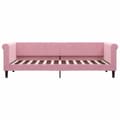 Miniatyrbillede 5 af 11: vidaXL daybed med madras 80x200 cm velour pink