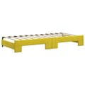 Miniatyrbillede 8 af 11: vidaXL daybed med udtræk 90x200 cm velour gul