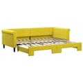 Miniatyrbillede 1 af 11: vidaXL daybed med udtræk 90x200 cm velour gul