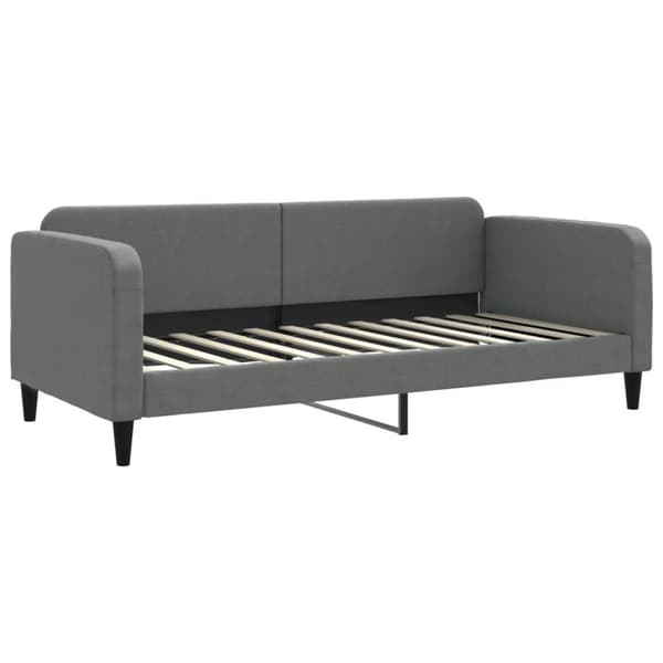 vidaXL daybed med udtræk 90x200 cm stof mørkegrå