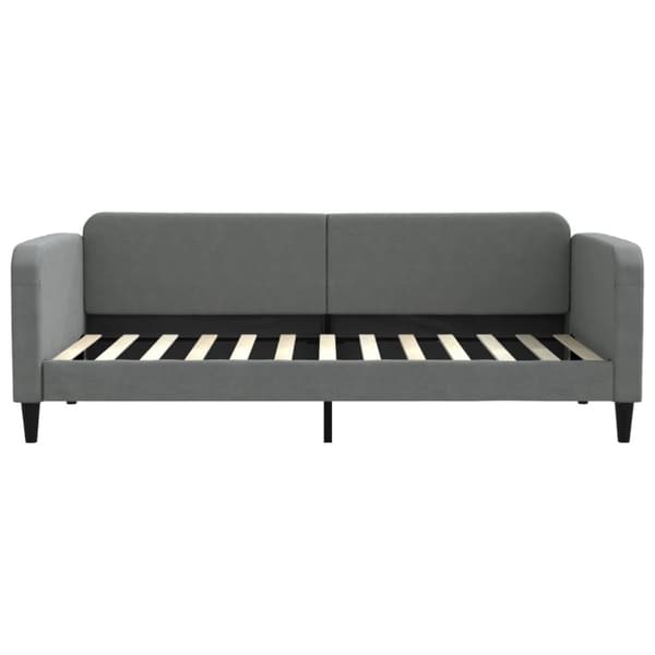 vidaXL daybed med udtræk 90x200 cm stof mørkegrå