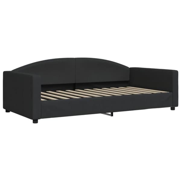 vidaXL daybed med madras 100x200 cm stof sort