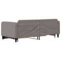 Miniatyrbillede 5 af 11: vidaXL Dagbädd utdragbar med lådor taupe 90x200 cm tyg