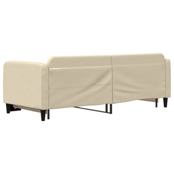 vidaXL daybed med udtræk 80x200 cm stof cremefarvet
