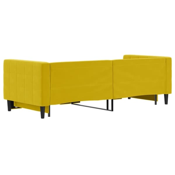 vidaXL daybed med udtræk 80x200 cm velour gul