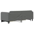 Miniatyrbillede 5 af 11: vidaXL daybed med udtræk og skuffer 80x200 cm stof mørkegrå