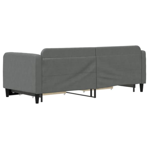 vidaXL daybed med udtræk og skuffer 80x200 cm stof mørkegrå