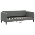 Miniatyrbillede 6 af 11: vidaXL daybed med udtræk og skuffer 80x200 cm stof mørkegrå