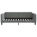Miniatyrbillede 7 af 11: vidaXL daybed med udtræk og skuffer 80x200 cm stof mørkegrå