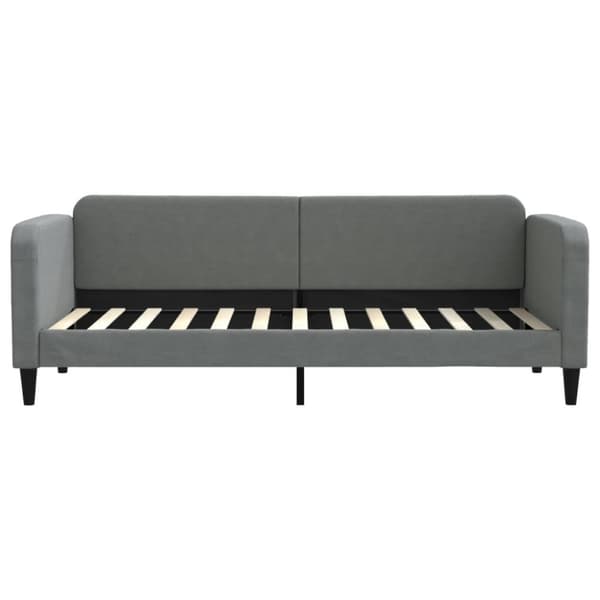 vidaXL daybed med udtræk og skuffer 80x200 cm stof mørkegrå