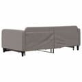 Miniatyrbillede 5 af 11: vidaXL daybed med udtræk og skuffer 100x200 cm stof gråbrun