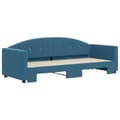 Miniatyrbillede 3 af 9: vidaXL daybed med udtræk 80x200 cm velour blå