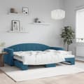 Miniatyrbillede 2 af 9: vidaXL daybed med udtræk 80x200 cm velour blå