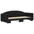 Miniatyrbillede 3 af 9: vidaXL daybed med udtræk 90x190 cm velour sort