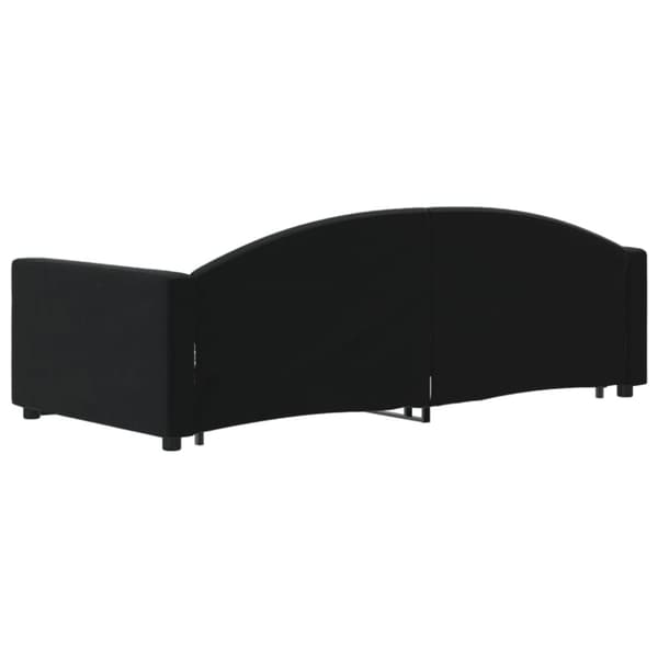 vidaXL daybed med udtræk 90x190 cm velour sort
